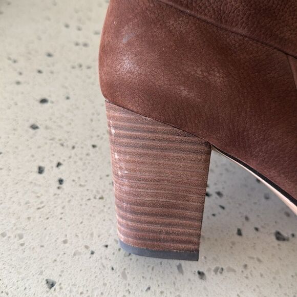 Cole Haan Cassidy Nike Air Chestnut Brown Nubuck Ankle Boots Heels Women’s 9.5B - Picture 12 of 12